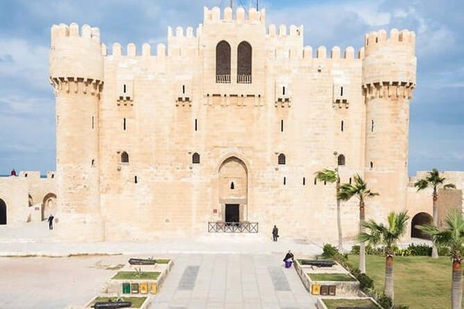 Alexandria Full Day Trip - Pompey’s Pillar photo stop and the Roman theater area, seen from outside