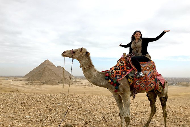 all-inclusive Private 3 Days to the best 11 sightseeing Cairo - Day 1 in Giza, Saqqara, and Dahshur: Pyramids, Sphinx, and a Camel Ride