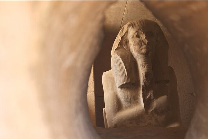 All-inclusive Saqqara, Giza pyramids,lunch,fees,30 min camel ride - Getting to Giza in comfort: the vehicle, water, and skip-the-line advantage