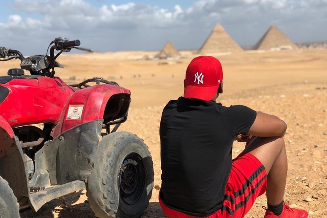 All inclusive Tour Giza Pyramids Sphinx Quadbike Camels Lunch - Pyramids of Giza Stop: Cheops, Chephren, and Mykerinus With Guided Storytelling
