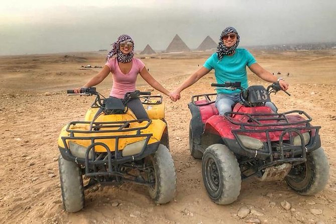 Amamzing Day Tour To Giza Pyramids With Camel Ride & Four Wheeler (ATV) - The pyramids and the Sphinx, with a real English-speaking guide