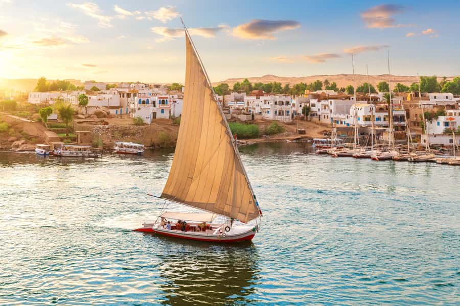 Aswan: Felucca Ride on The Nile River with an Egyptian Meal - Hotel Pickup to Riverside Pier, Then You Are On the Water