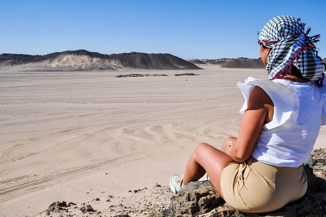 ATV Quad Bike Buggy Car and Dinner Family Safari - Hurghada - The Bedouin tea stop, dinner setup, and belly dance show