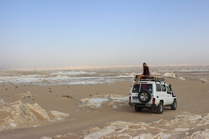 Black and White Desert and Bahariya Oasis Tour 2 Days 1 Night - White Desert camping, sunset and sunrise, BBQ, and a Bedouin night