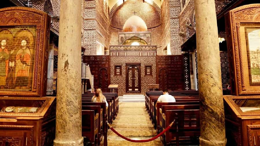 Cairo: Coptic Cairo & Cave Church of St. Simon Private Tour. - The Hanging Church: quick visit, big visual impact