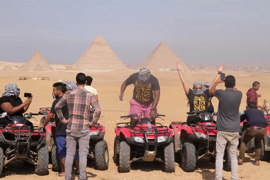 Cairo: Giza Pyramids Tour with Quad Bike Safari & Camel Ride - Local shop stops: when they help, when they get in the way