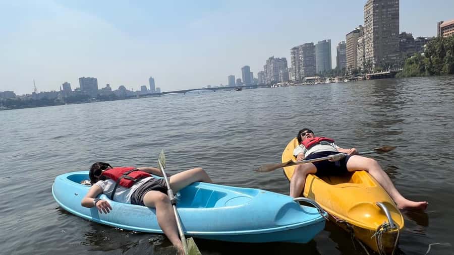 Cairo: Private Nile Kayaking Adventure with hotel transfers. - Getting Ready at the Cairo Kayaking Club, With Safety First