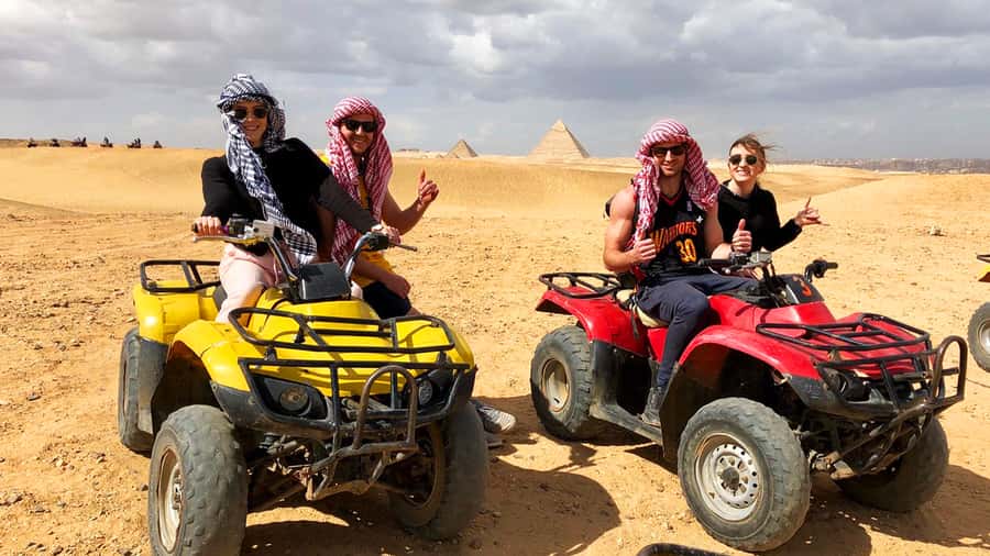 Cairo: Private Quad Bike Desert Tour with Pyramids & Sunset - Quad biking by Giza: the real appeal