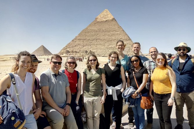 Day Tour at The Pyramids,Memphis,Saqqara - Giza Plateau Highlights: Cheops, Chephren, Menkaure, the Sphinx, and the Valley Temple