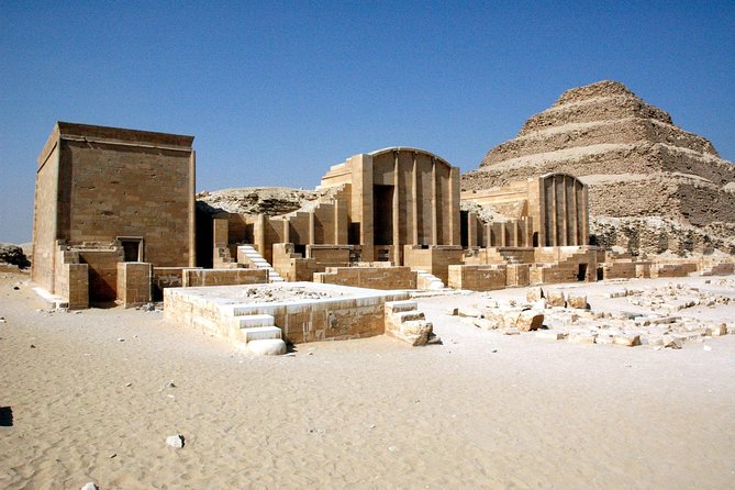 Day Tour to Giza Pyramids, Sphinx, Sakkara Pyramids and Dahshur Pyramids - Saqqara Step Pyramid: Djoser’s 2630 BC milestone