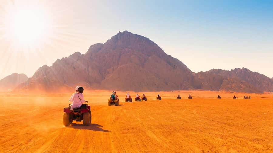 Desert Sunset Quad Bike ATV for 50Km, Oriental Show, Dinner, - Key Takeaways