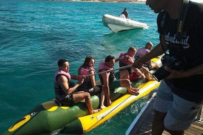 Dolphin tour & banana boat fun with snorkeling from Hurghada - Lunch, soft drinks, and staying comfortable for 8 hours