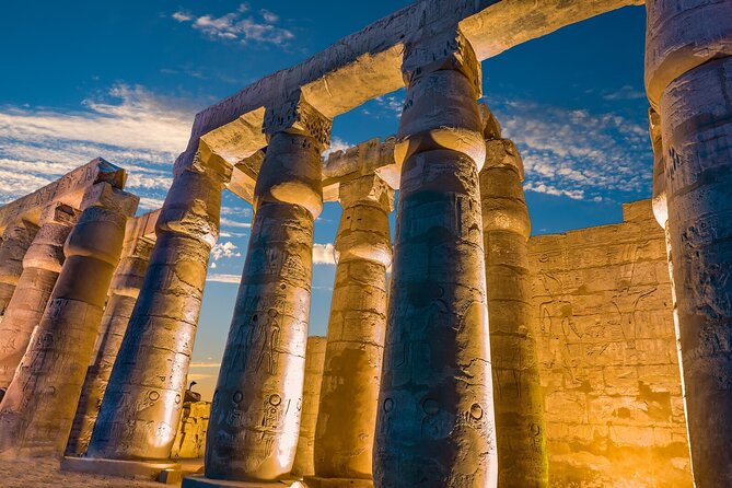 First impression of Luxor-Explore secrets of Luxor by horse carriage - Luxor Temple and the Great Colonnade Hall, built across multiple pharaohs