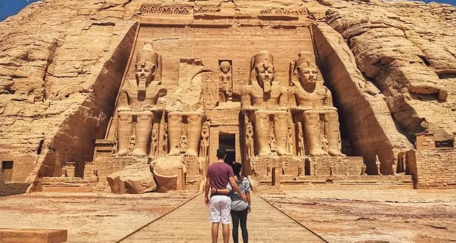 From Aswan:4 Days Nile Cruise Luxor Abu Simbel & Air Balloon - Day 2: Abu Simbel at 4:30 AM and the Double Temple of Kom Ombo