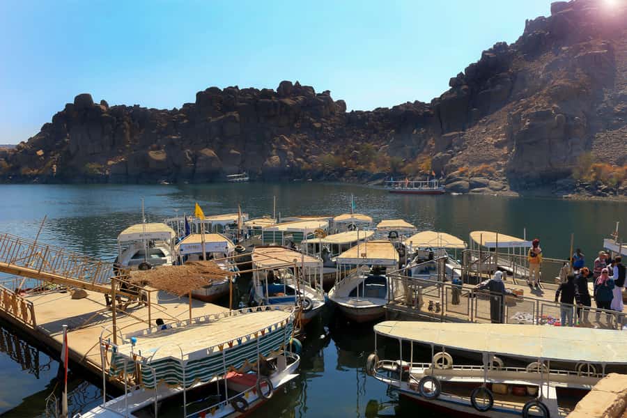 From Aswan: Philae Temple & Motorboat Tour to Nubian Village - Nubian Village time across from Soheil Island, more than a photo stop