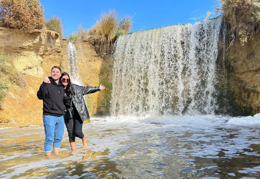 From Cairo: Desert Safari, Camel Ride, Magic Lake, & Lunch - Magic Lake: color changes, then it is time for lunch