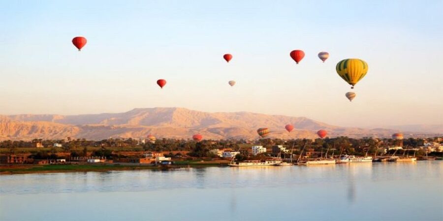 From Hurghada: 1-Night in Luxor, Hot Air Balloon, & Transfer - What You See From the Balloon: Luxor Temples From Above