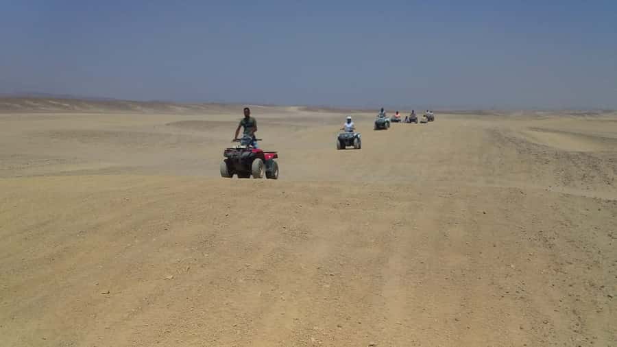 From Hurghada: Makadi Bay ATV Tour - The Rock Formation Stop and the Remote Beach Jump
