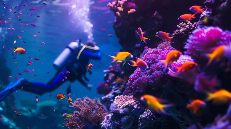 From Sharm: Ras Muhammed & White Island By Boat & intro Dive - The short intro scuba session: good for first-timers, with clear boundaries