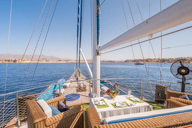 Full Day Boat Charter Rental in Sharm El Sheikh - White Island break: photos, a swim, and the classic Sharm postcard moment