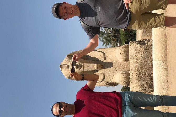 Full Pyramids tour to Giza, Sakkara and Memphis - Memphis and Mit Rahina Museum: statues in the open air
