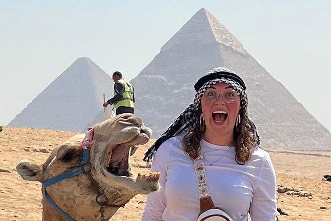 Giza pyramids all inclusive lunch, fees,camel&inside 3rd pyramid - Entering the Giza Plateau: Pyramids, the Family Story, and Photo Time