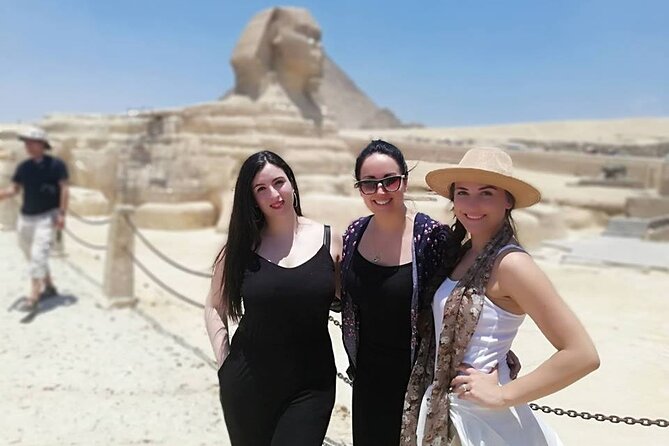 Giza Pyramids, Ride a Camel, Sphinx, Egyptian Museum& Bazaar, Lunch is included. - Pyramids of Giza and the Sphinx: the story behind Cheops, Chephren, and Mycerinus