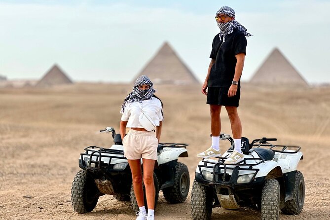 Giza pyramids,Sphinx,ATV bike,Camel ride, Dinner cruise& shopping - Getting to Giza: Pickup, Meeting Time, and Real Timing