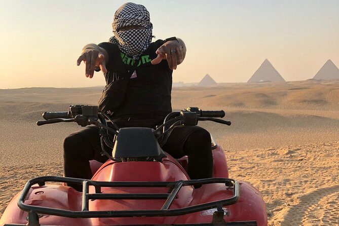 Giza pyramids, Sphinx, ATV bike, Lunch,Camel ride, Dinner cruise& shopping tour - Lunch, shopping stops, and how to keep control of your budget