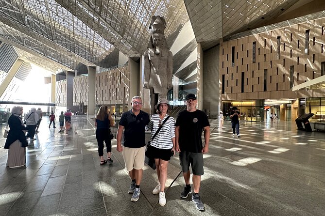 Grand Egyptian Museum, Grand staircase, New Galleries & lunch - Zooba lunch inside the GEM, with real Egyptian favorites