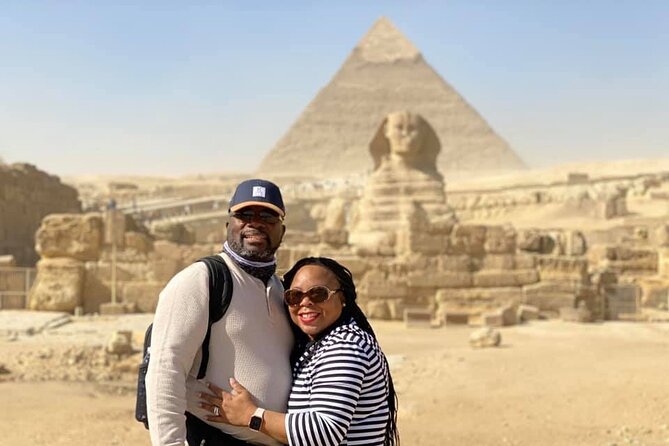 Half Day Tour To Giza Pyramids & The Great Sphinx With Camel Ride - Heading to the Great Sphinx: Chephren’s Guard and a Giant Symbol