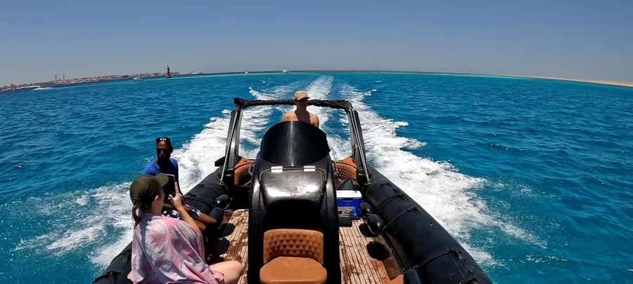 Hurghada: 3-Island Speedboat, Dolphin Watching & Snorkeling - Optional flying experience: worth it if you want Red Sea views
