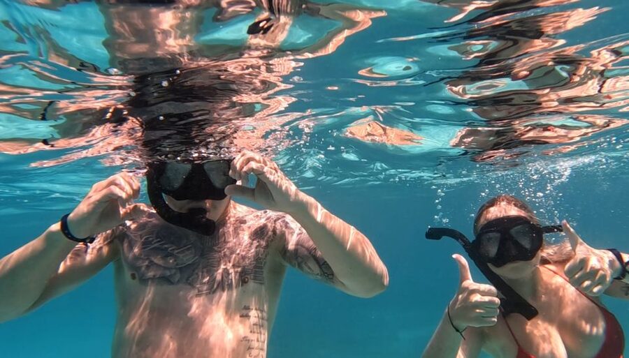 Hurghada: 3-Island Speedboat, Dolphin Watching & Snorkeling - Magawish Island: the calm beach break many people preferred