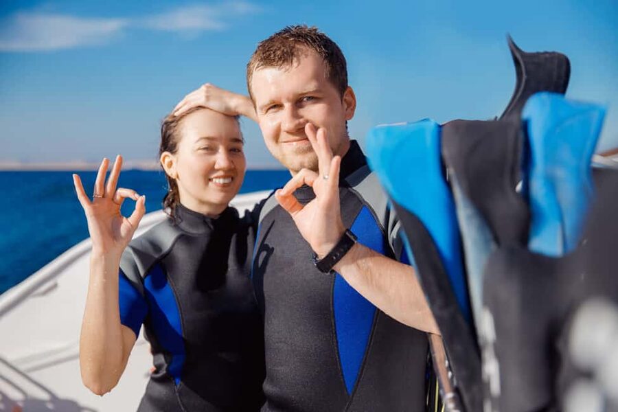 Hurghada: Beginners Scuba Diving Full-Day Boat Trip & Lunch - The Boat Day Flow: Cruise, Snorkeling Stops, Then Two Underwater Sessions