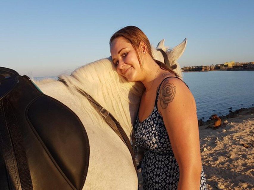 Hurghada: Desert and Sea Horseback Riding Tour with Transfer - Included Comforts: Coffee or Tea, Water, and Helmet Safety