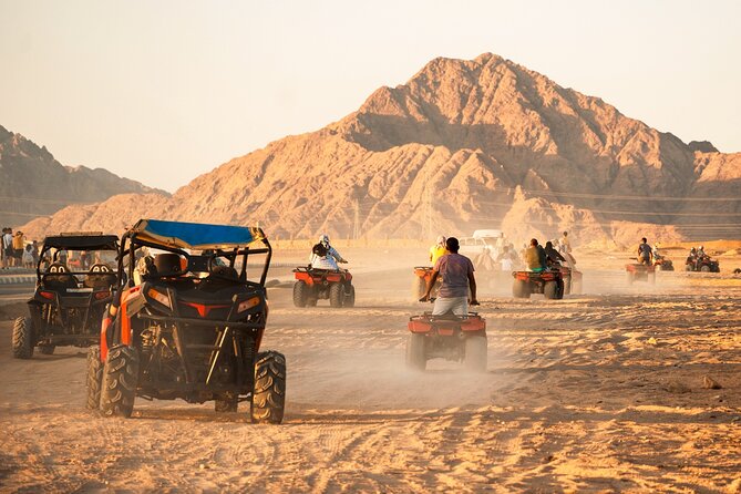 Hurghada Desert Safari Experience, ATV Quad, Camel Ride & Dinner - ATV, spider car, Bedouin dinner, the real shape of the day