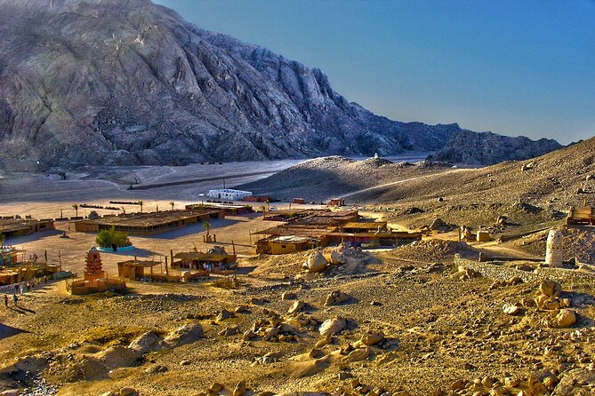Hurghada Desert Safari Experience, ATV Quad, Camel Ride & Dinner - Pickup and the safari station setup in Hurghada