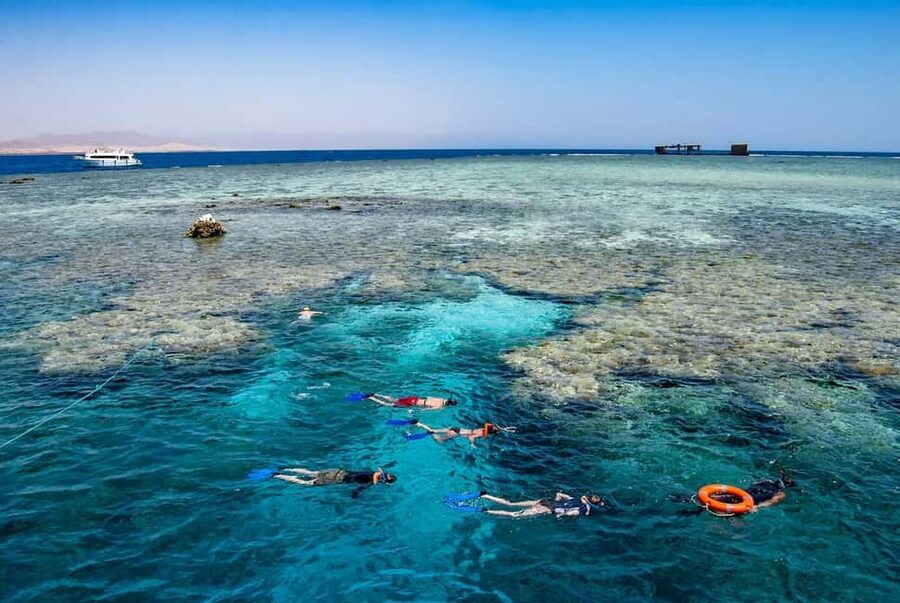 Hurghada: Dolphin Watching Boat Tour with Snorkeling & Lunch - Bonus rides and onboard fun: banana boat and sofa boat