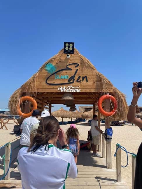 Hurghada: Eden Island Day Trip with Water Sports and Lunch - The Return Ride and Sunset Deck Views