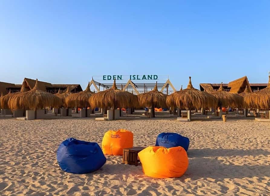 Hurghada: Eden Island Day Trip with Water Sports and Lunch - From Hotel Pickup to Marina: Getting There Without Losing the Day