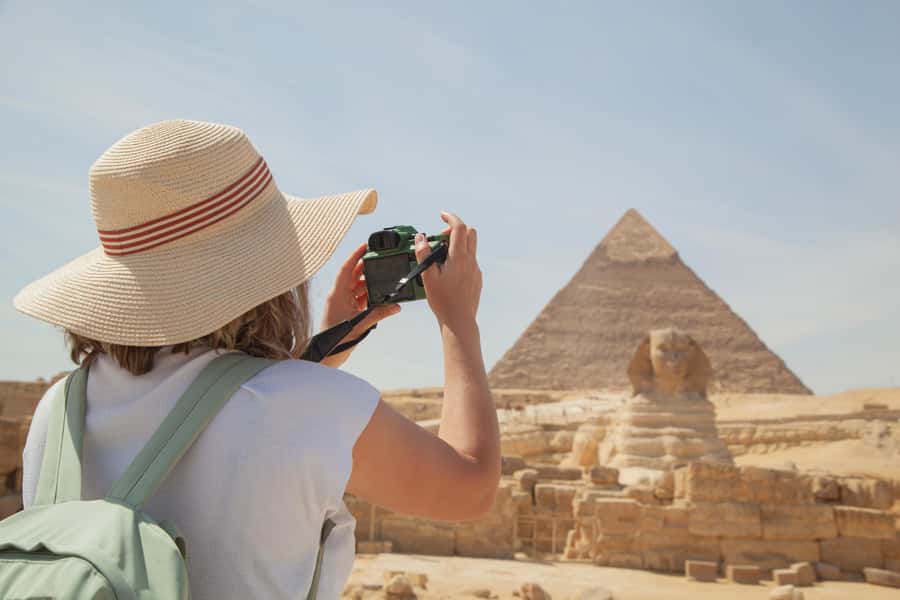 Hurghada: Full-Day Trip to Cairo by Plane - Sphinx Area Reality Check: Photos, Heat, and a Short Camel Intermission