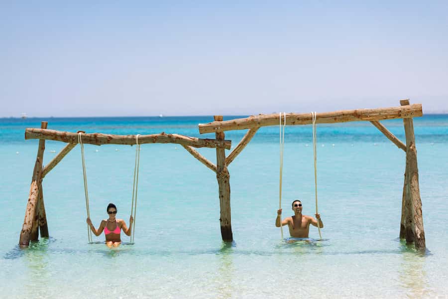 Hurghada: Hula Hula Speedboat w/ Optional Snorkeling & Lunch - The offshore snorkeling stop: gear, life jackets, and a guide who watches the group