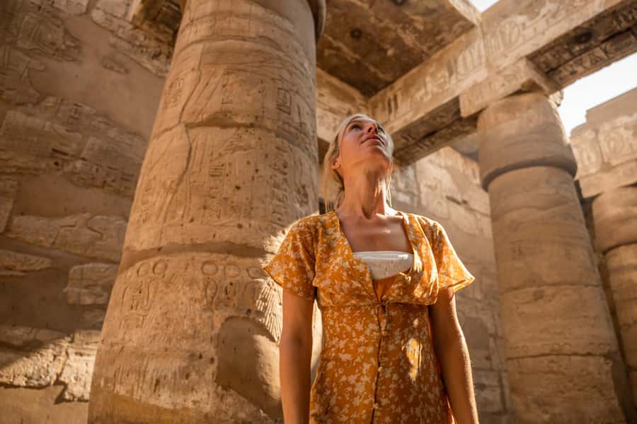 Hurghada: Luxor Highlights All-Inclusive Tour & Balloon Ride - Karnak Temple on the East Bank: a big finale with named divinities