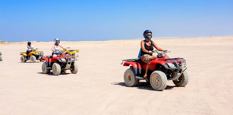 Hurghada: Morning Quad Bike Tour, Camel Ride and Transfer - Camel Ride: Included Quick Photo Moment, Optional Longer Time