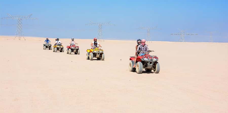 Hurghada: Morning Quad Bike Tour, Camel Ride and Transfer - Evening Program: Dinner, Live Show, and Stargazing