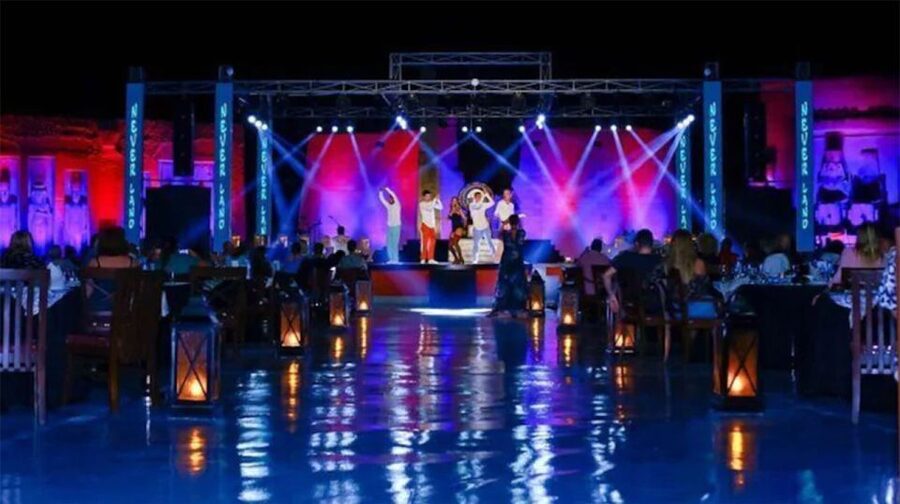 Hurghada: Neverland Musical Show Entry Tickets with Pickup - Inside the show: pop music, lights, 50 plus dancers, and Egyptian belly dancing