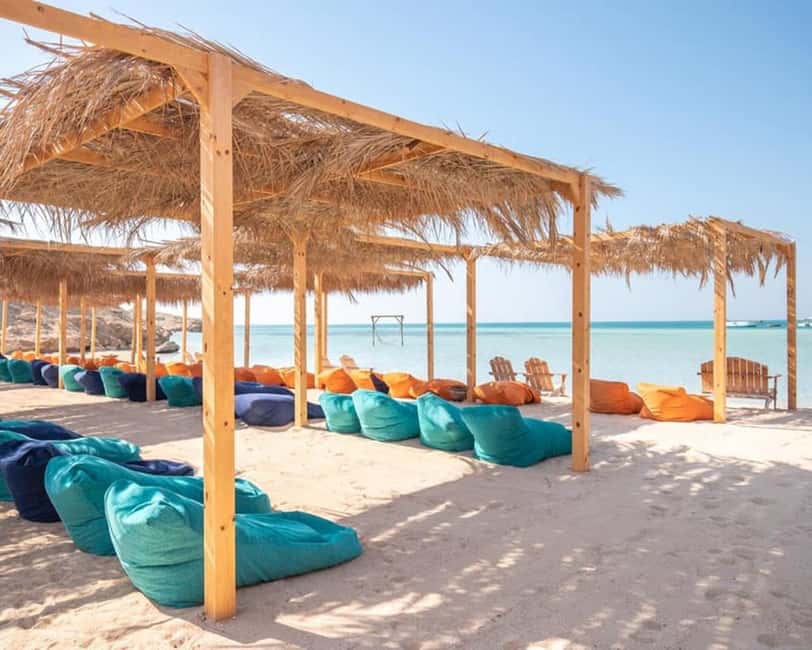 Hurghada: Orange Island Yacht Trip with Lunch & Water Sports - Safety, guides, and snorkeling equipment basics