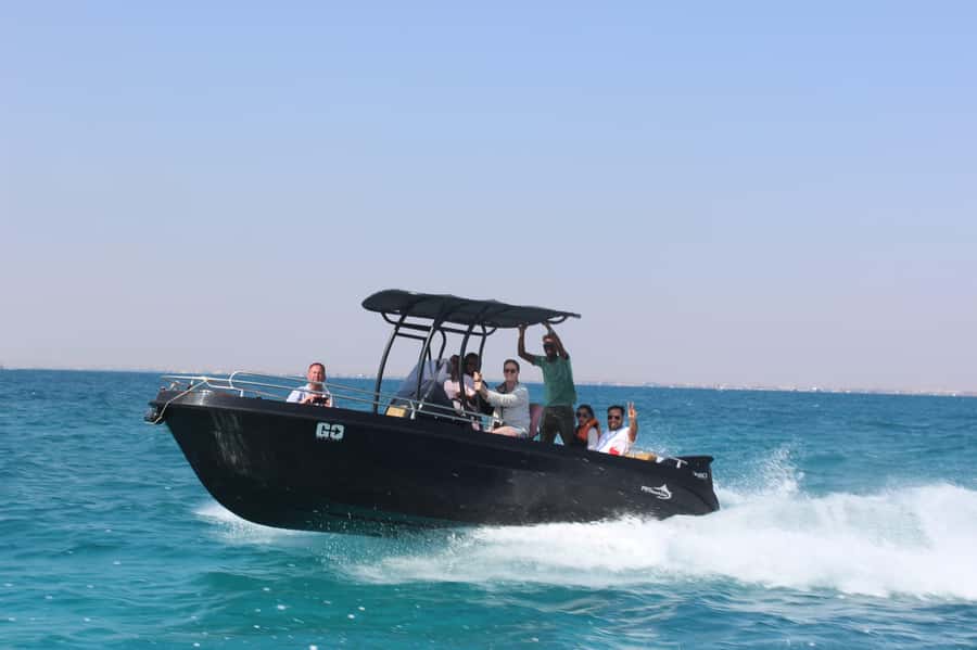 Hurghada: Private Speedboat to Orange Bay and White Island - Optional 5-minute flight add-on: short thrill, quick bird’s-eye view