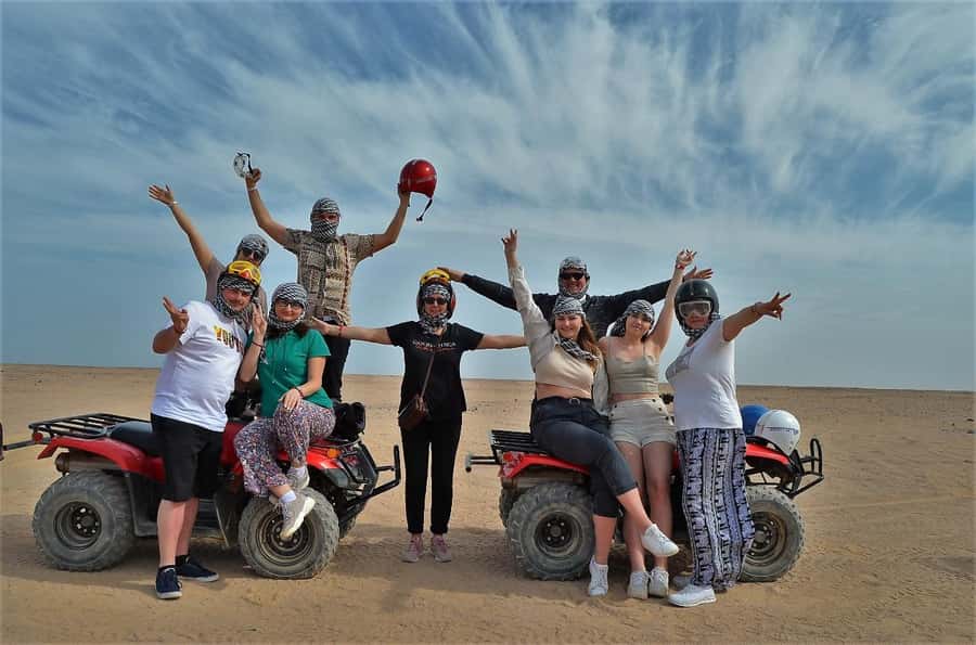 Hurghada: Quad and Buggy Safari with Dinner and Show - Switching to a Dune Buggy, Faster Sea-Sickness Optional