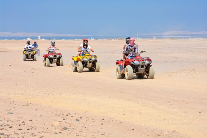 Hurghada Quad Bike Experience - The quad bike setup: test ride, instructions, then you’re moving